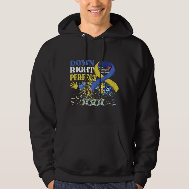 dow richtig perfekt hoodie (Vorderseite)