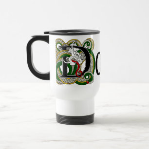 Dowd keltische Drache-Reise-Tasse Reisebecher