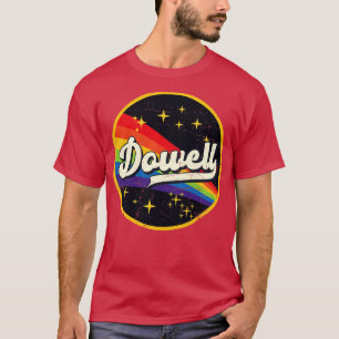 Dowell Rainbow in Space Vintag GrungeStyle T-Shirt