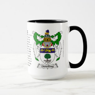 Dowling Familien-Wappen Tasse