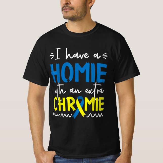 Down Awareness For Friend Homie Down Syn T-Shirt (Vorderseite)
