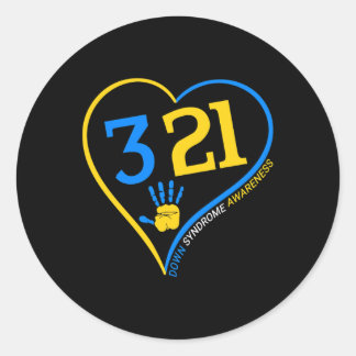 Down Awareness Syndrom - World Down Syndrom Runder Aufkleber