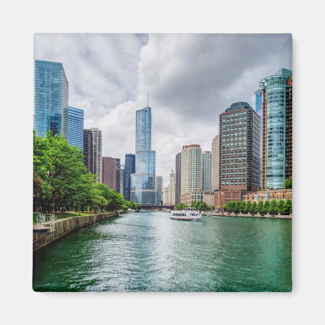 Down Chicago River Magnet (Vorne)
