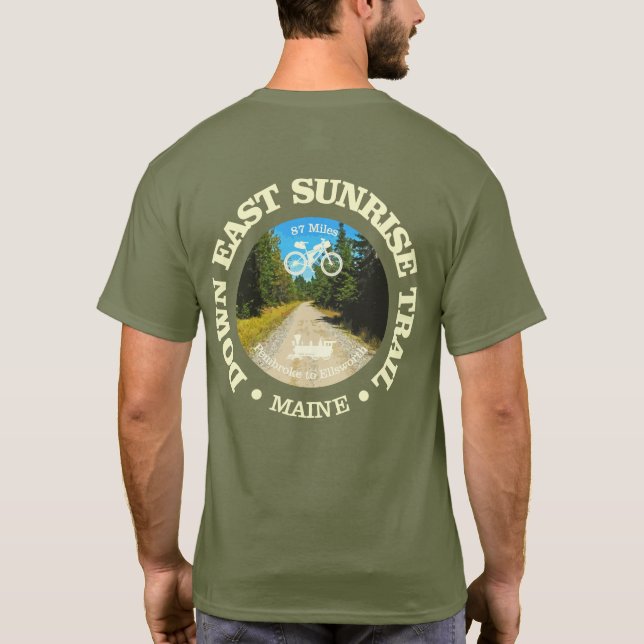 Down East Sunrise Trail (Velo c) T-Shirt (Rückseite)