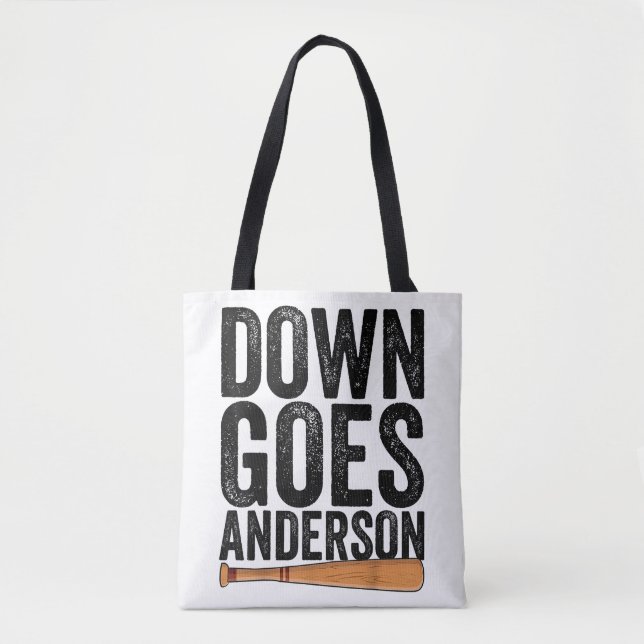 DOWN GOES ANDERSON FUNNY BASEBALL Geschenk ANDERSO (Vorderseite)