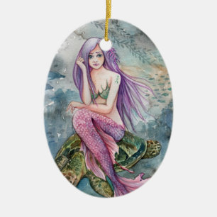 Down in Atlantis - Mermaid Onement Keramikornament