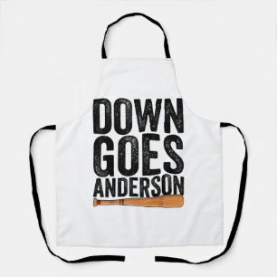 DOWN KOMMT ANDERSON FUNNY BASEBALL Geschenk ANDERS Schürze