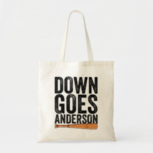 DOWN KOMMT ANDERSON FUNNY BASEBALL Geschenk ANDERS Tragetasche