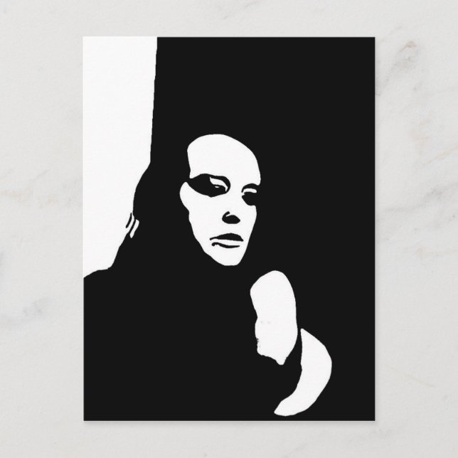 Down Looker Feiertagspostkarte (Vorderseite)