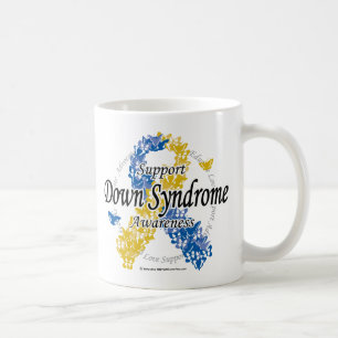 Down-Syndrom Band von Schmetterlingen 2 Kaffeetasse
