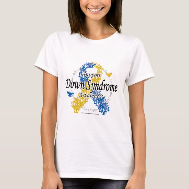 Down-Syndrom Band von Schmetterlingen 2 T-Shirt (Vorderseite)