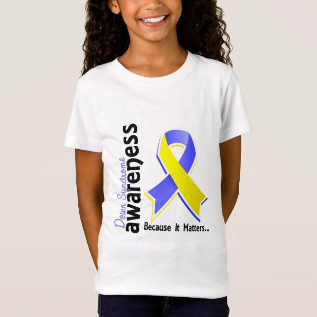 Down-Syndrom Bewusstsein 5 T-Shirt (Vorderseite)
