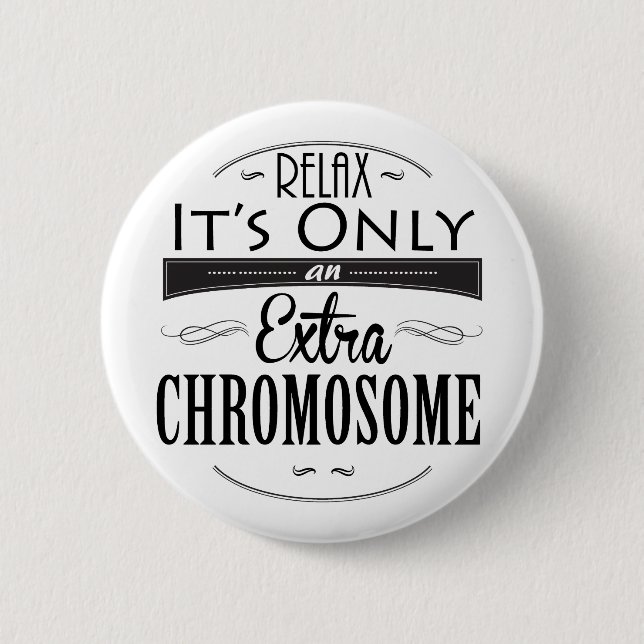 Down-Syndrom Bewusstsein Button (Vorderseite)