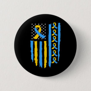 Down-Syndrom-Bewusstsein Dad Mom Button