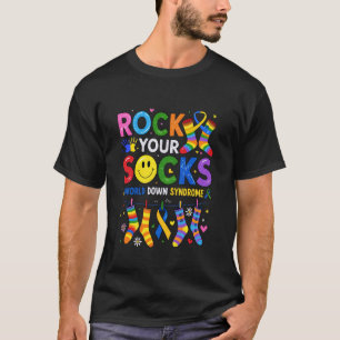 Down-Syndrom-Bewusstsein Oktopus Rocke Deine Socke T-Shirt