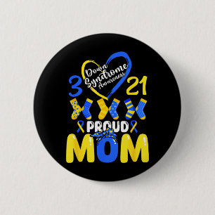 Down-Syndrom-Bewusstsein Stolz-Mama Sohn Tochter Button