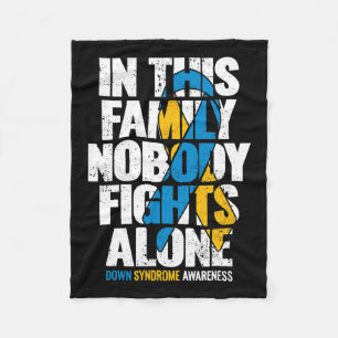 Down Syndrom Frauen T21 Family Down Syndrom Aware Fleecedecke