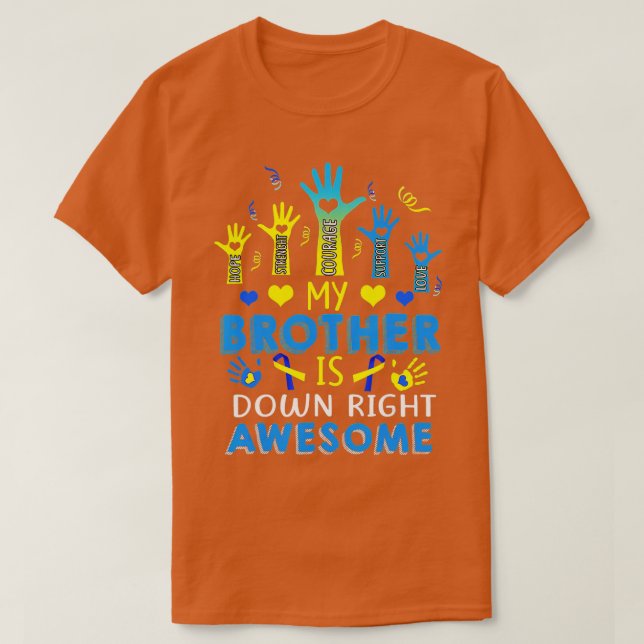 Down-Syndrom Geschenke Geschenke Geschenke unten r T-Shirt (Design vorne)
