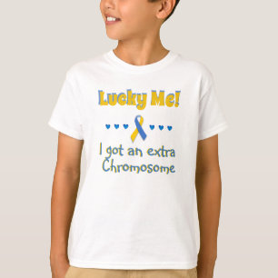 Down-Syndrom  Glück gehabt! Zusätzliches Chromosom T-Shirt