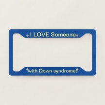 Down-Syndrom-LIEBE-Nummernschild 