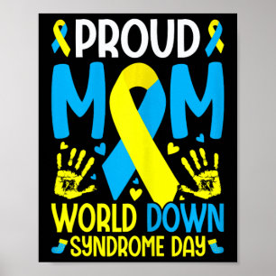 Down-Syndrom Mama Ribbon World-Down-Syndrom Poster
