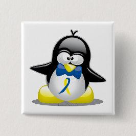Down-Syndrom Pinguin Button