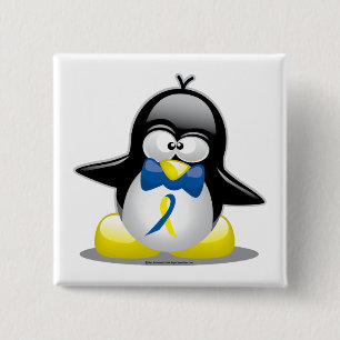 Down-Syndrom Pinguin Button