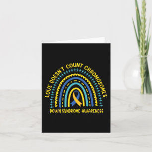 Down-Syndrom Rainbow-Liebe zählt kein Chromosom Karte