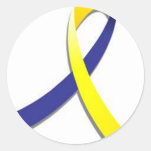 Down-Syndrom Runder Aufkleber