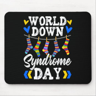 Down Syndrom Socken Down Syndrome Awareness 2 Mousepad