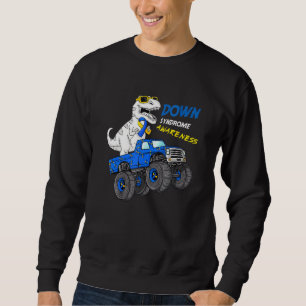 Down Syndrom T Rex Dinosaurier Boys Kids Trisomy T Sweatshirt