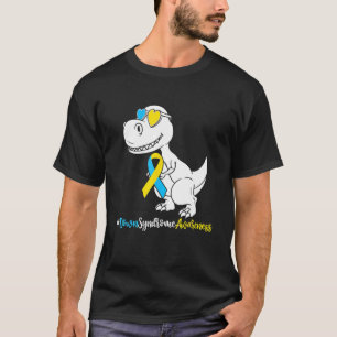 Down Syndrom T Rex Dinosaurier , Jungen Kinder Tri T-Shirt