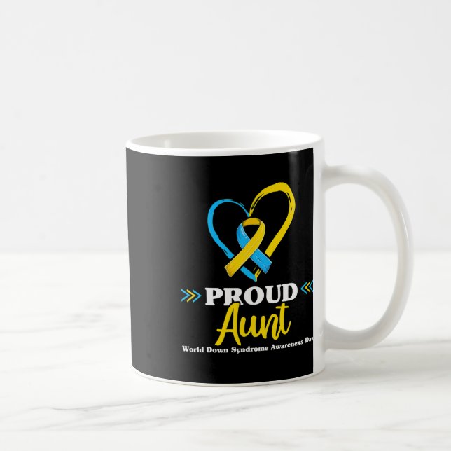 Down-Syndrom Tante-Bewusstsein 2 Kaffeetasse (Rechts)