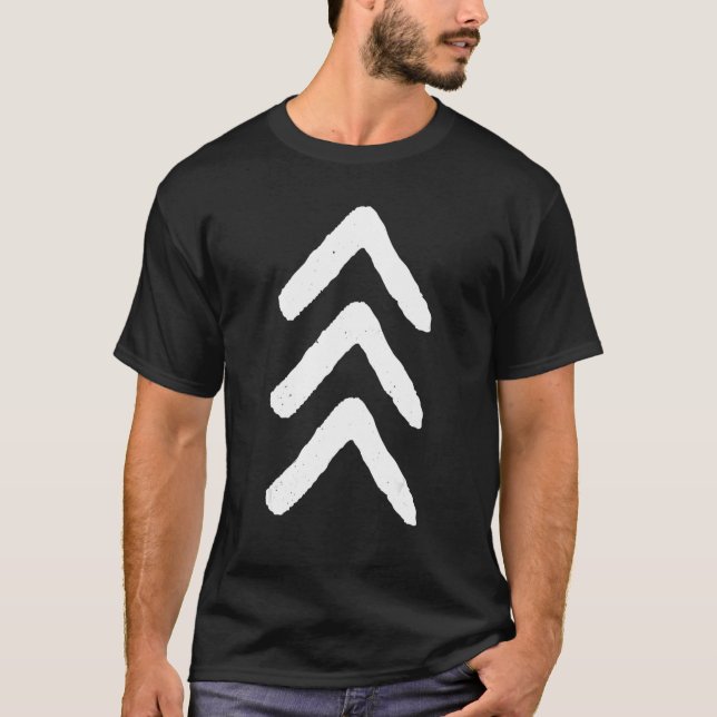 Down Syndrome Awareness 3 Arrow the Lucky Wenige T-Shirt (Vorderseite)