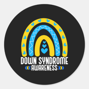 Down Syndrome Awareness 4 Runder Aufkleber