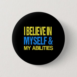 Down Syndrome Awareness ADHD Awareness Autism Spec Button