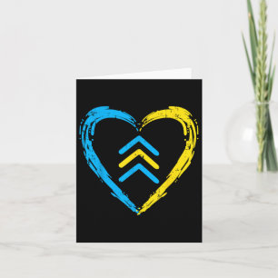 Down Syndrome Awareness Arrows Trisomy 21 T21 Men Karte
