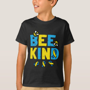 Down Syndrome Awareness Bee Kind Trisomy 21 Men Wo T-Shirt