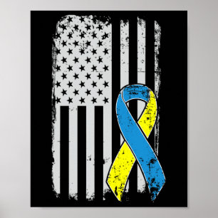 Down Syndrome Awareness - Beunruhigend US American Poster