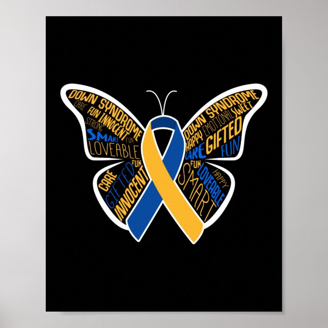 Down Syndrome Awareness Butterfly Special Poster (Vorne)
