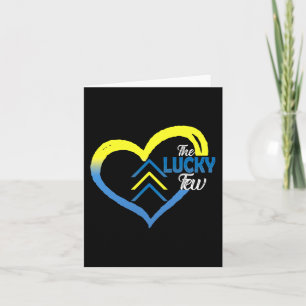 Down Syndrome Awareness Day 3 Pfeile Glück wenigen Karte