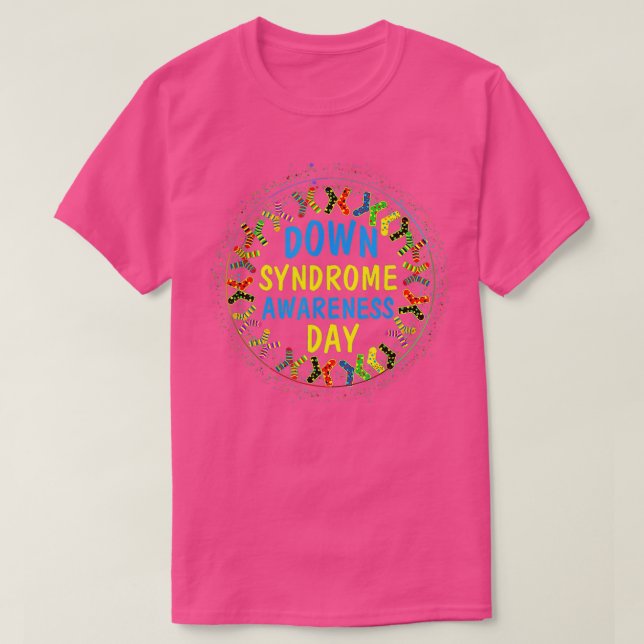 Down Syndrome Awareness Day Socks 21 März Matchin T-Shirt (Design vorne)