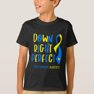Down Syndrome Awareness Down Right Perfect Gift T-Shirt