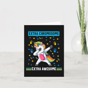 Down Syndrome Awareness Extra Chromosom Ext Aweso Karte