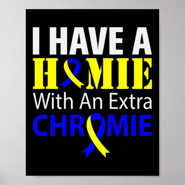 Down Syndrome Awareness Extra Chromosome Poster (Vorne)