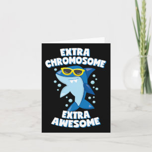 Down Syndrome Awareness Extra Phantastisch Shark Karte