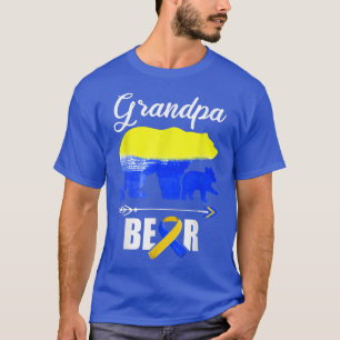 Down Syndrome Awareness Grandad s, Opa Bär T-Shirt