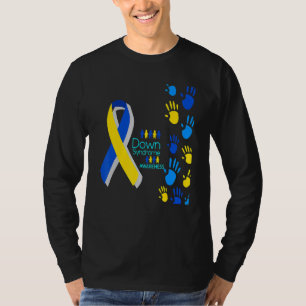 Down Syndrome Awareness Hand für Männer Frauen Kin T-Shirt