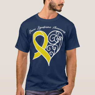 Down Syndrome Awareness Heart Ribbon Geschenk Vale T-Shirt