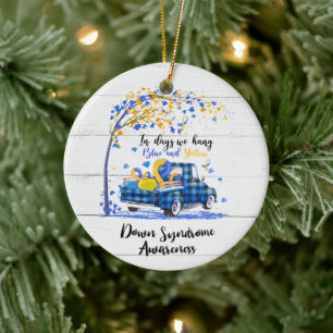 Down Syndrome Awareness Keramik Ornament